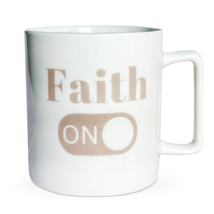 Faith On, Fear Off Mug