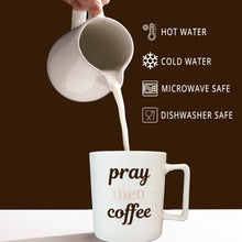 Load image into Gallery viewer, PRAY THEN COFFEE infographic with care highlights
